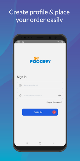 Android application Foocery Merchant screenshort