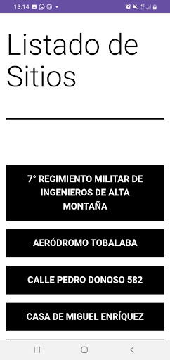Red sitios de memoria Screen 2