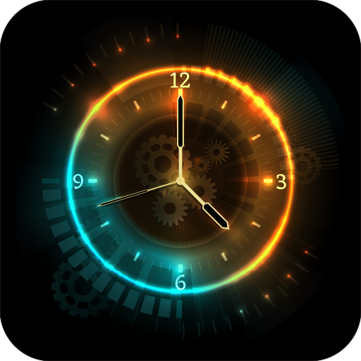 Digital Analog Animated Clock