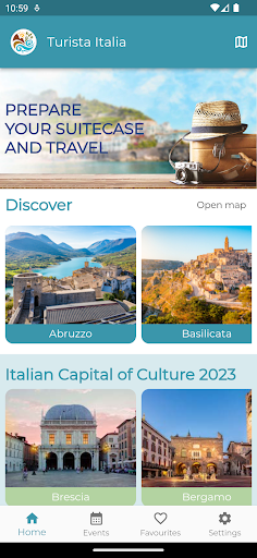 Android application Turista Italia screenshort