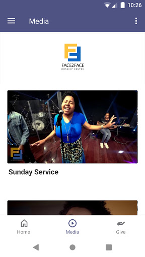 Face2Face Worship Center Screen 2