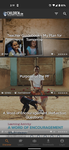 Android application ForChildren screenshort