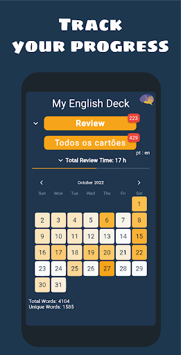 Android application Memolingue screenshort