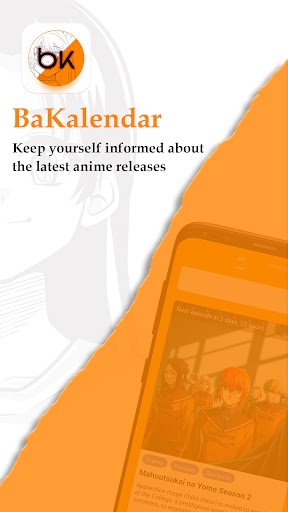 Android application BaKalendar - Anime calendar screenshort