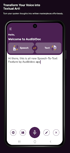 AudiblDoc - Text to Speech Screen 3