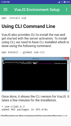 Vue.js Tutorial Offline Screen 3