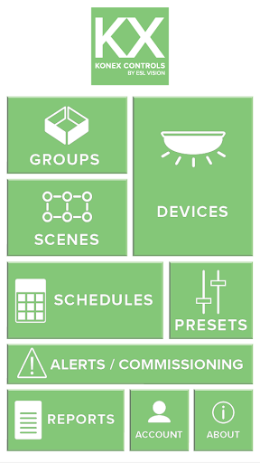 Android application Konex Controls by ESL Vision screenshort