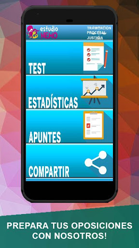 Android application Test Tramitación Procesal screenshort