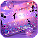 Sunset Sea Dolphin Keyboard Theme icon
