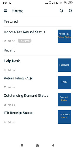 India Income Tax Refund Status Screen 2
