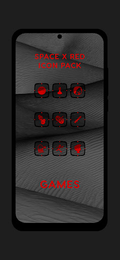 Screenshot of Space X - Red Icons