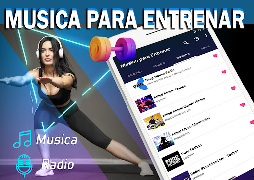 Android application Music for Training screenshort