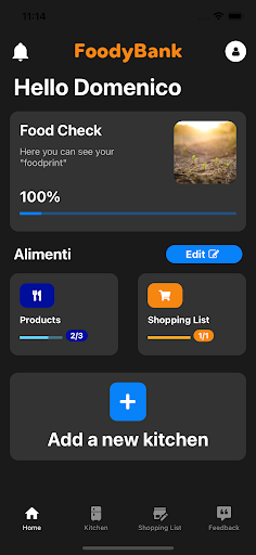 Android application FoodyBank screenshort