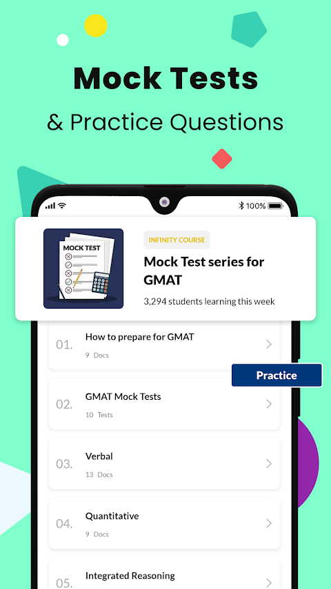 GMAT Exam Prep App, Mock testsのおすすめ画像5