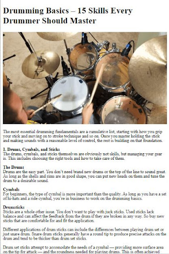 How to Play Drum Basics Screen 2
