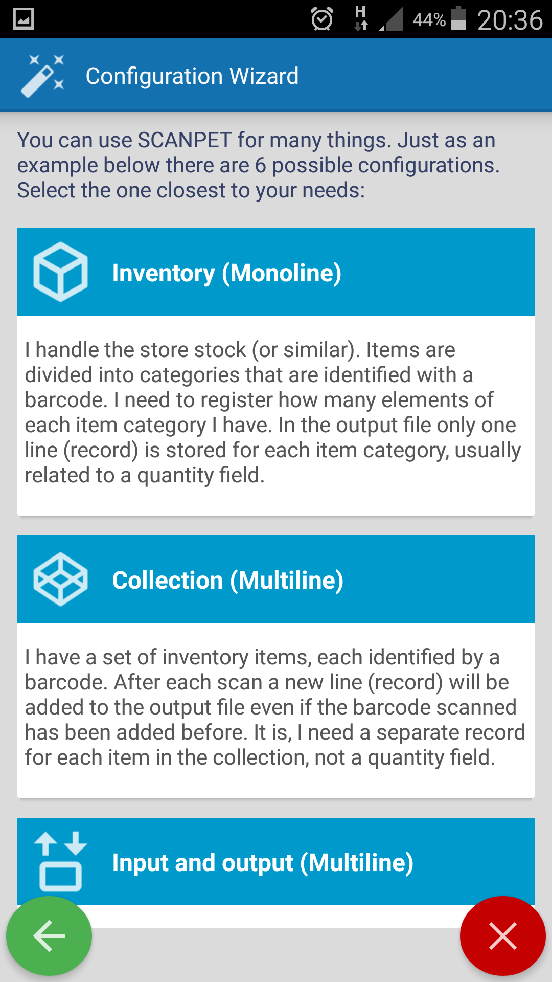 Android application Inventory & Barcode scanner screenshort