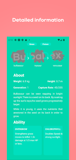 BulbaDex - Clear Pokedex Screen 3