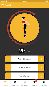 Burpees Counter 4.1.8 APK + Мод (Unlimited money) за Android