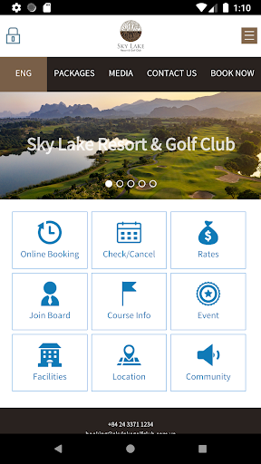 Android application SkyLake Resort & Golf Club screenshort