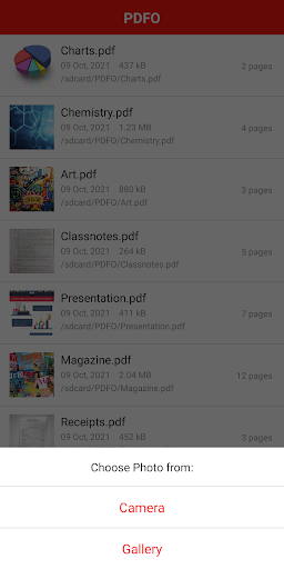 PDFO - Photo to PDF Converter Screen 2