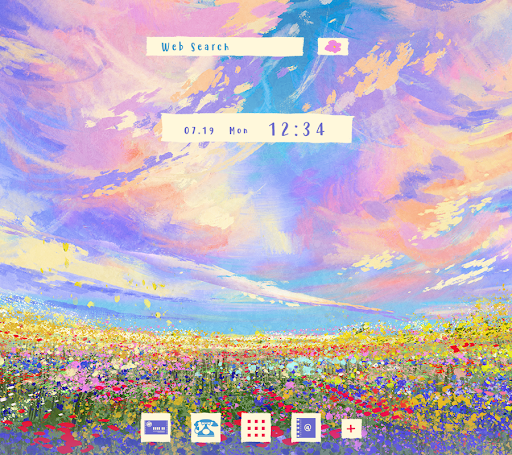 Android application Sky and Flower Garden screenshort