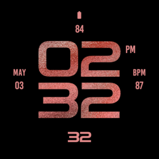 Rose Gold Stylish Watch Face