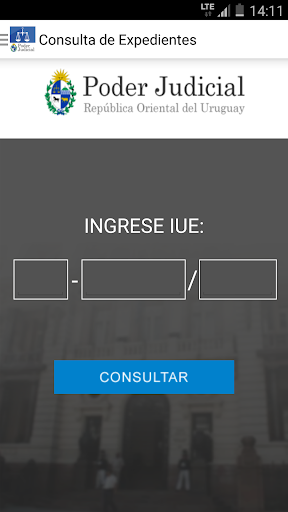 Android application Cons. Expedientes Judiciales screenshort