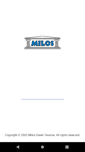 Android application Milos Greek Taverna screenshort