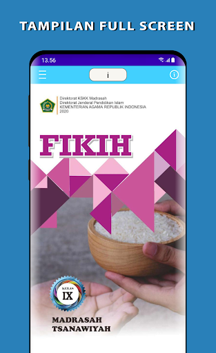 Android application Fikih Kelas 9 MTs screenshort