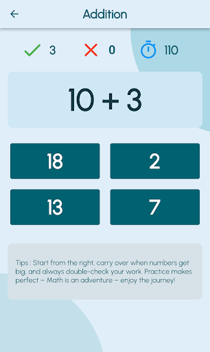 Android application Math Master: Build Your Math screenshort