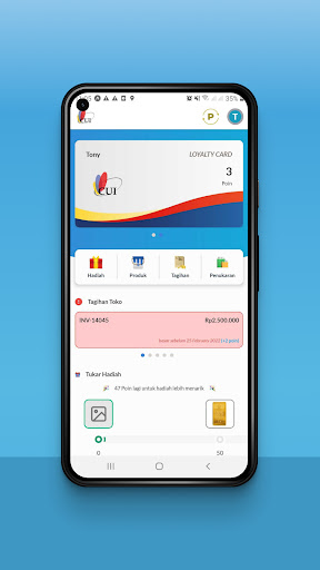Android application CUI Loyalty App screenshort