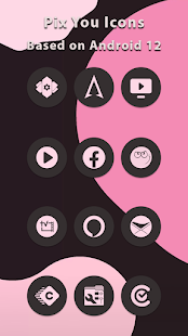 Flamingo Android 12 Dark Icons 1.1.9 APK screenshots 3