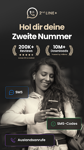 2nd Line+ Virtuelle Nummer screenshot 1