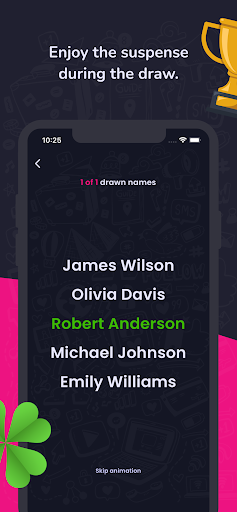 Random name picker for raffles Screenshot 3 - AppWisp.com