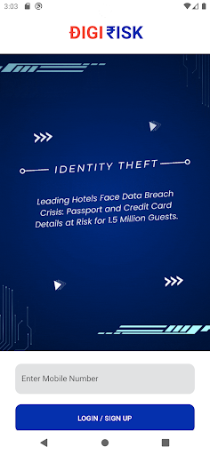 Android application DigiRisk screenshort