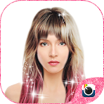 Cover Image of Download (FREE) Z CAMERA PASTEL HAIR STICKER 1.0 APK