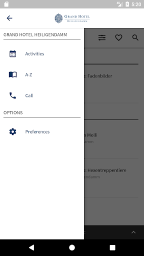 Android application Grand Hotel Heiligendamm screenshort
