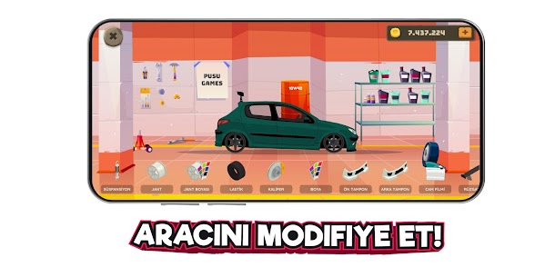 2D Araba Serisi Apk : Araba Meraklıları İçin Bir Modifiye Simulatoru İndir 3