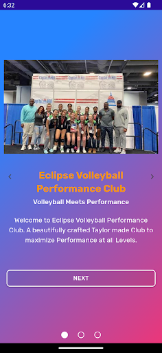 Android application Eclipse VB Performance Club screenshort