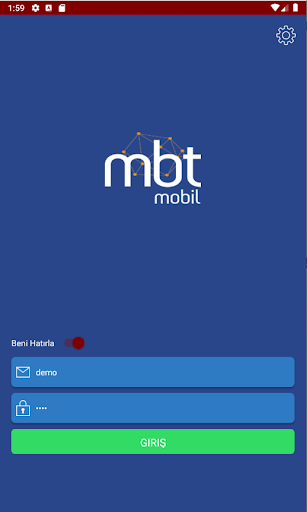Android application MBT Logo Mobil Satış screenshort