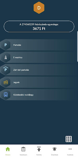 Android application Nemzeti Mobilfizetési Rendszer screenshort