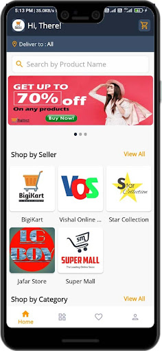BigiKart - Online Shopping App Screen 2