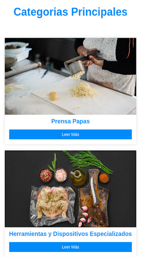 Android application Utensilios para Cocina screenshort