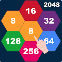 2048 Tap n Merge Hexagons - Hexa Merge Puzzle