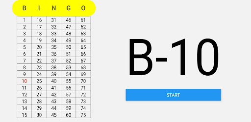 Android application Bingo Singer screenshort