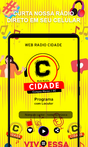 Android application Web Radio Cidade screenshort