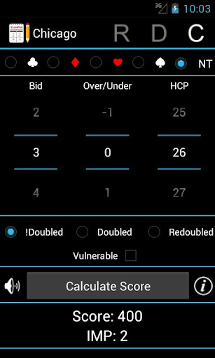 Android application ScorePad screenshort