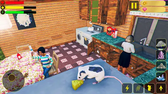 Forest House Mouse Sim 3D