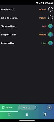 Android application Muziko Practice Toolbox screenshort