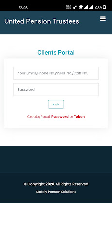 Android application UPT Statements screenshort